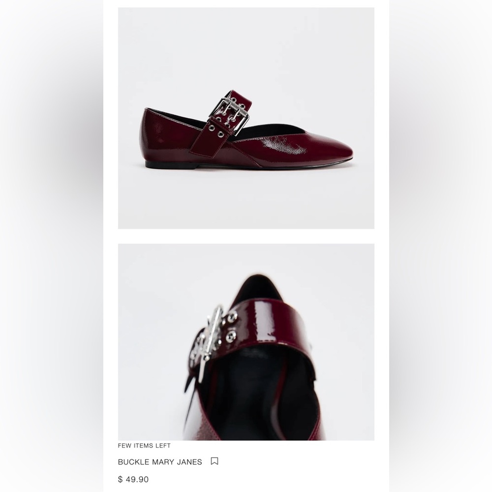 Zara buckle Maryjane shoe